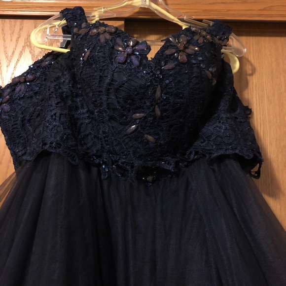 Two piece blue/purple prom dress - Picture 4 of 7